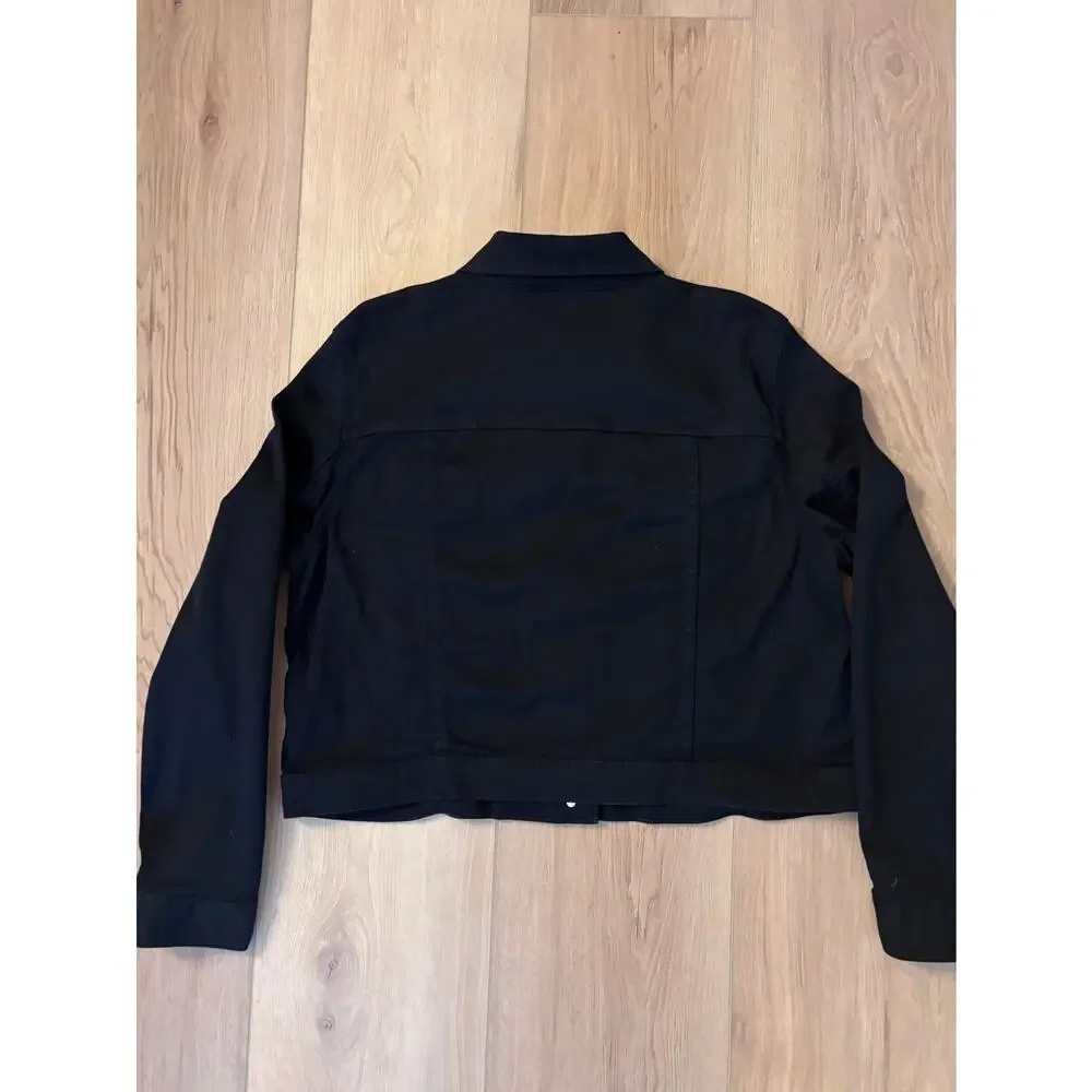 Michael Kors - Pre-Owned Black Cotton Denim Jacket Size XL
